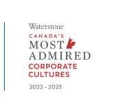 Waterstone Canada's Most Admired Corporate Cultures 2022-2023