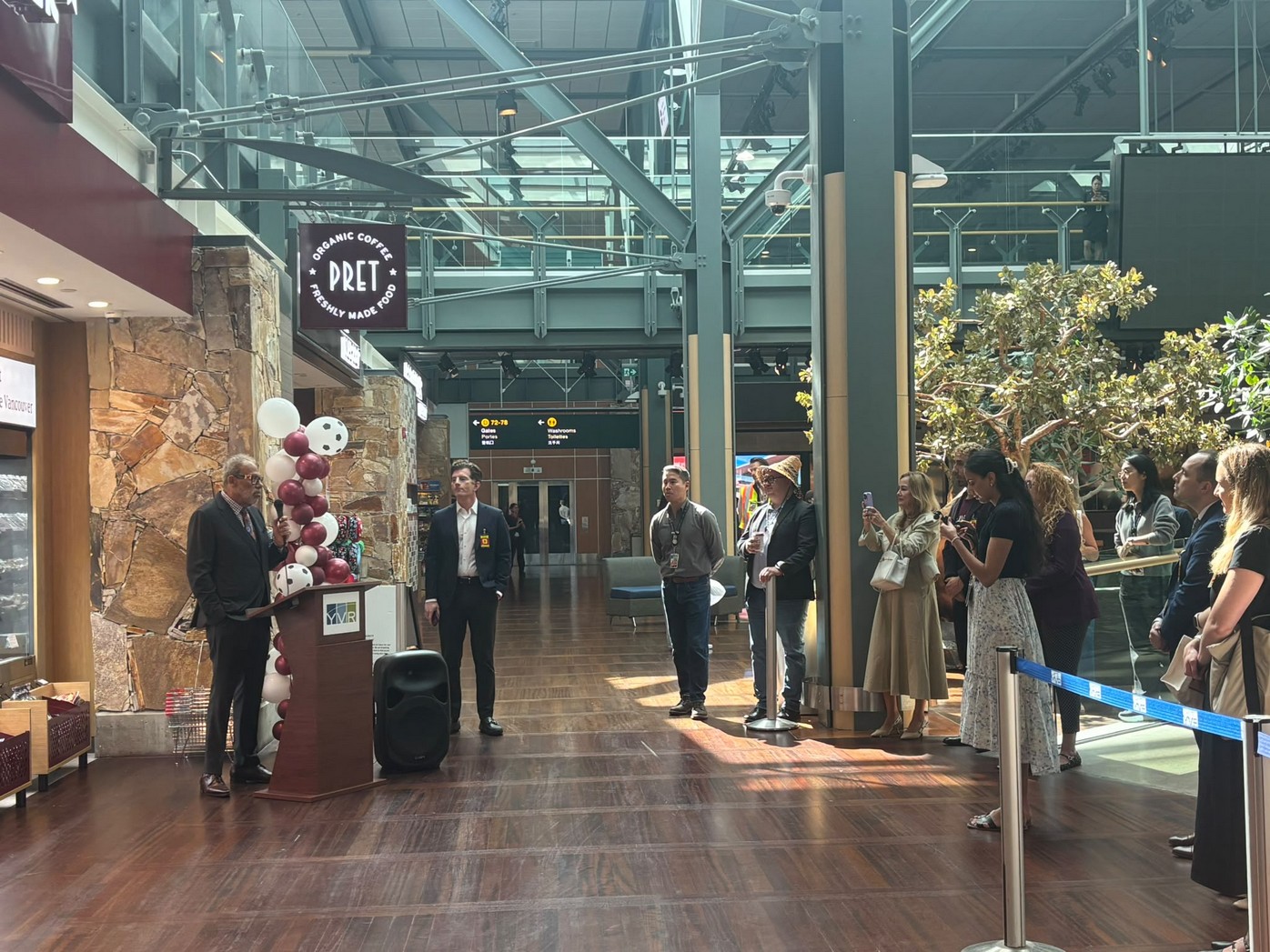Opening ceremony for Pret A Manger at YVR